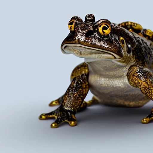 Image similar to chain toad grading, 3 d render, high quality, focus on sharpness, object focus