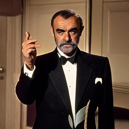 Image similar to sean connery as alfred pennyworth, dc, photography, tv show,