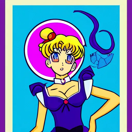 Image similar to sailor moon by peter zumthon