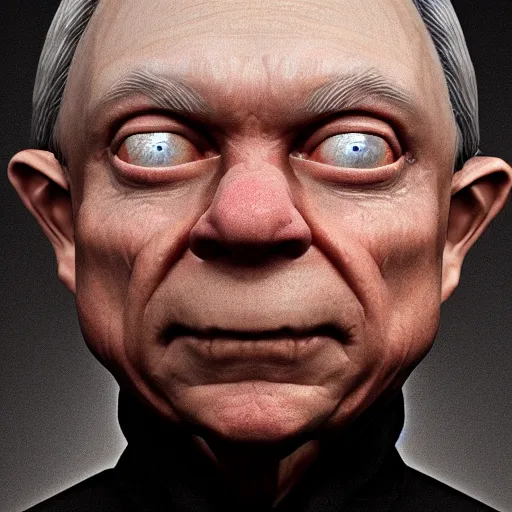 Prompt: Jeff Sessions that looks like Gollum, medieval fantasy, digital art, 8k resolution, artstation