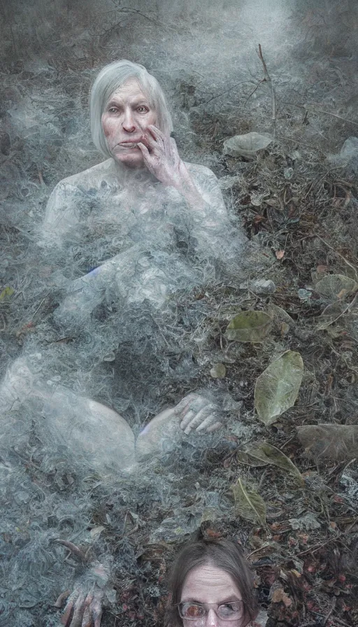 Image similar to life and death mixing together, by alyssa monks