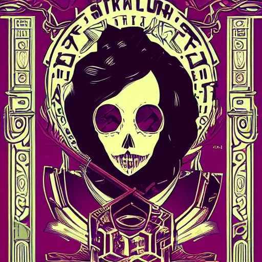 Image similar to portrait skull girl by petros afshar, tom whalen, laurie greasley, jc leyendecker and singer sargent