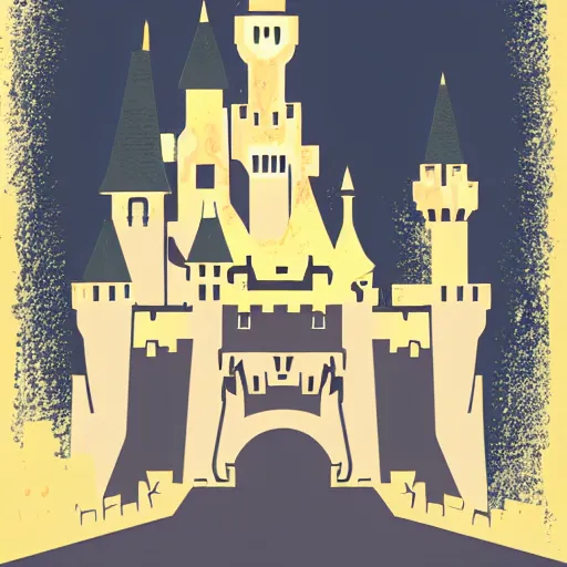 Image similar to sleeping beauty castle vector by james gilleard h 6 4 0
