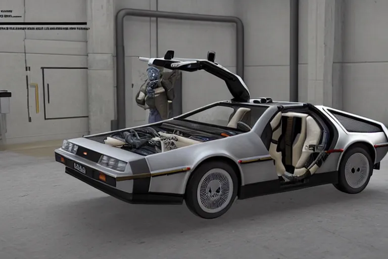 Image similar to delorean in half life alyx