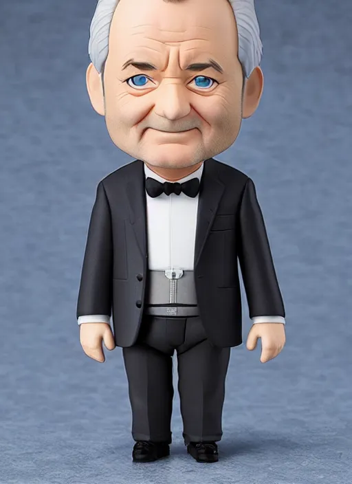 Image similar to bill murray, an nendoroid of bill murray figurine, realistic face, detailed product photo