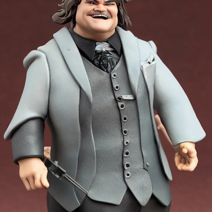Prompt: Jack Black, a GOODSMILE figure of Jack Black, figurine, detailed product photo,