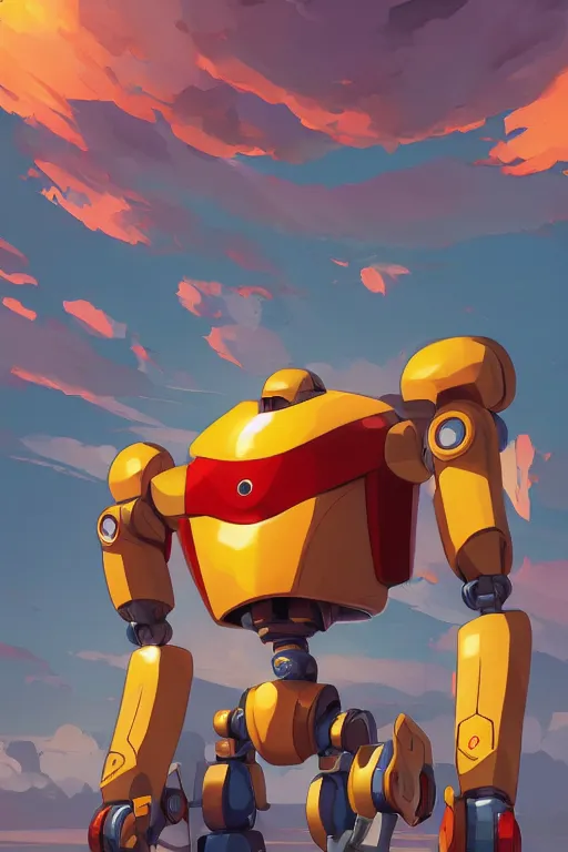 Image similar to metabots medabots medarotto medarot robot minimalist comics, behance hd by jesper ejsing, by rhads, makoto shinkai and lois van baarle, ilya kuvshinov, rossdraws global illumination ray tracing hdr radiating a glowing aura