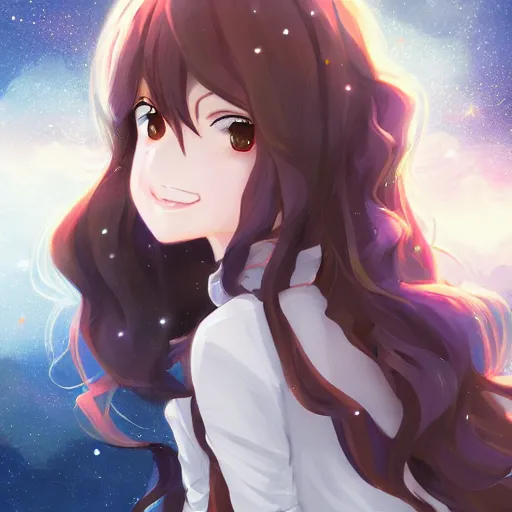 Prompt: anime, full body, bunny girl, a cute female trying to kissing the camera, shooting star in background, long wavy hair, light and shadow effects, highly detailed, digital painting, art station, sharp focus, high quality, frontal view, illustration, concept art, wlop