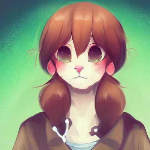 Image similar to a portrait of a cat in the forest, trending on artstation, trending on furaffinity, digital art, by kawacy, anime, furry art, warm light, backlighting, cartoon, concept art