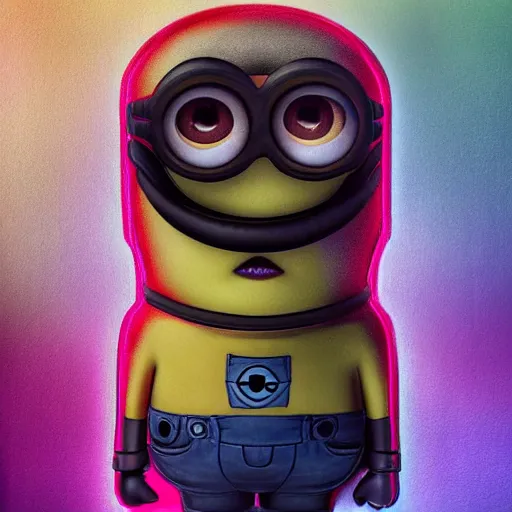 Prompt: a minion as a sith lord, digital art