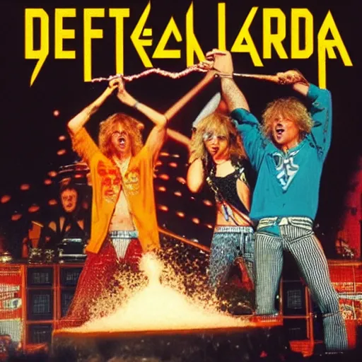 Image similar to pouring sugar all over def leppard