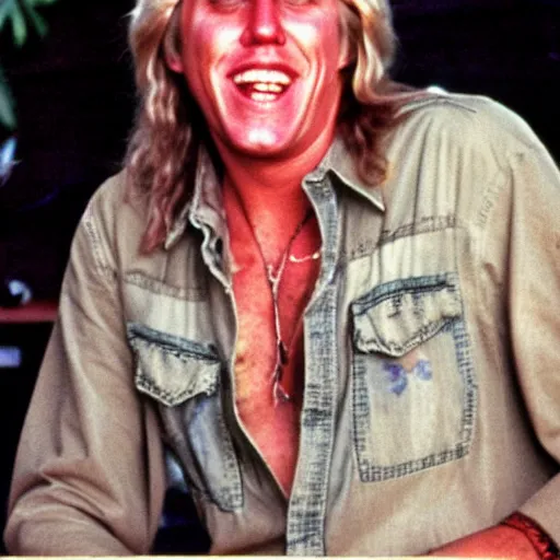 Image similar to gary busey as a hippie from the 7 0 s, photo from the 7 0 s