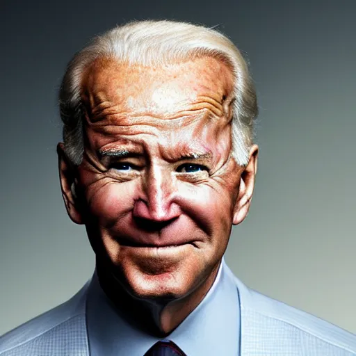 Image similar to masterpiece joe biden as handsome squidward, studio lighting, award winning photo