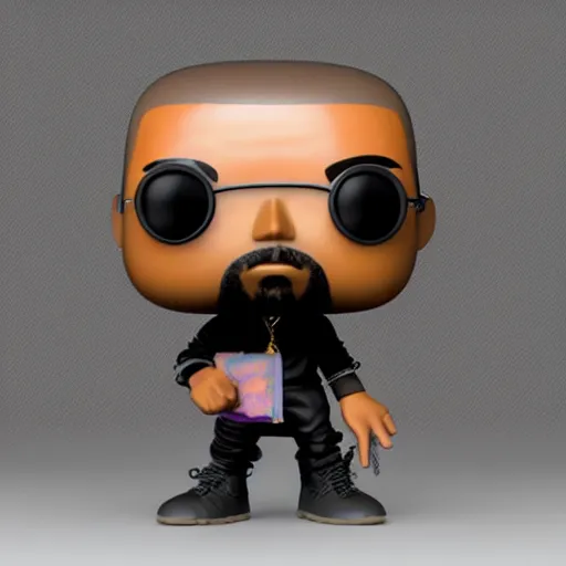 En trofast Dom Tog kanye west!! [ [ holding ] ] a grimes funko pop | Stable Diffusion | OpenArt