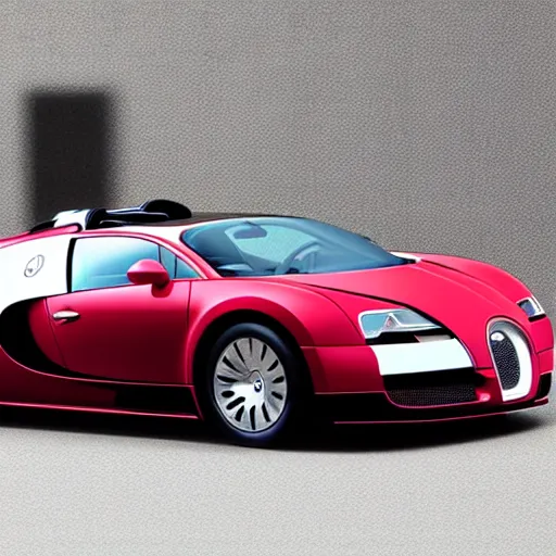 Image similar to “Bugatti Veyron if it were made in 1984”