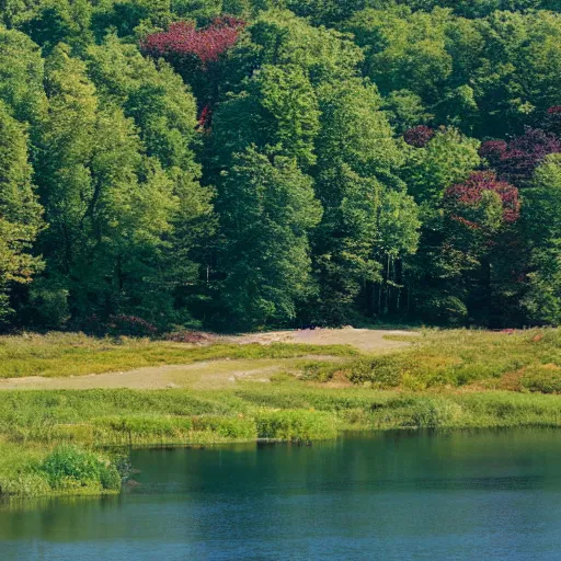 Image similar to if apple designed country, rhode island johnson pond