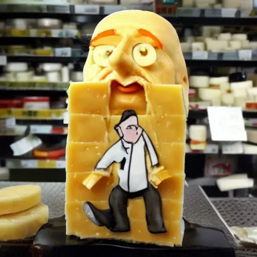 Image similar to cheese john cleese made out of cheese cheese