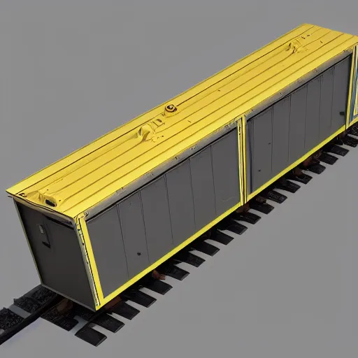 Image similar to interior train gangway section with emergency valves cabinets, 3 d render metal palettes