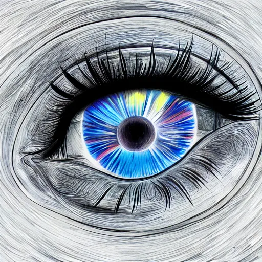 Prompt: galaxy in the eye 👁️ , high quality, high details, digital art, realistic