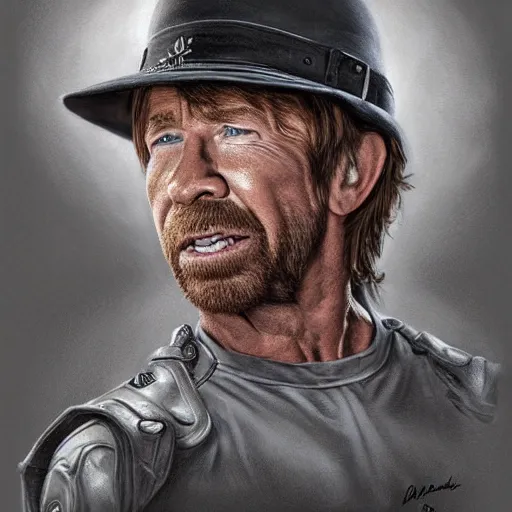 Prompt: chuck norris looks like a tiktoker, digital painting, extremely detailed, 4 k, intricate, brush strokes, mark arian, artgerm, bastien lecouffe