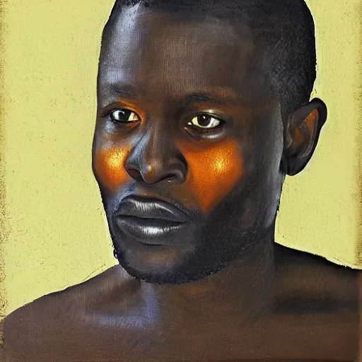 Image similar to portrait of a man by david uzochukwu