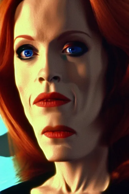 Image similar to dana scully as an alien queen