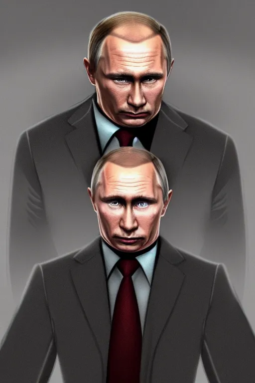 Prompt: a medium shot portrait of vladimir putin as a gta 4 character, gta 4 loading screen intricate detail, trending on artstationhq