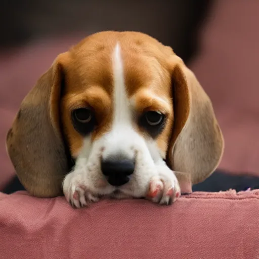 Image similar to beagle and my mom had a baby, movie still, photography, DSLR 35mm, low light photography, ultra fine detail