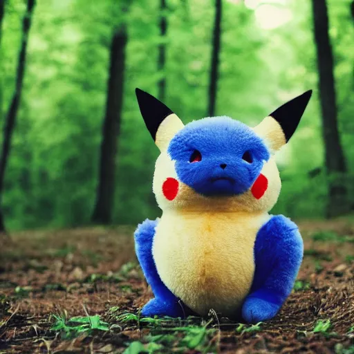 Image similar to photo of a Pokemon in a forest