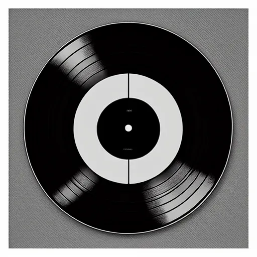 Image similar to black paper vinyl record empty