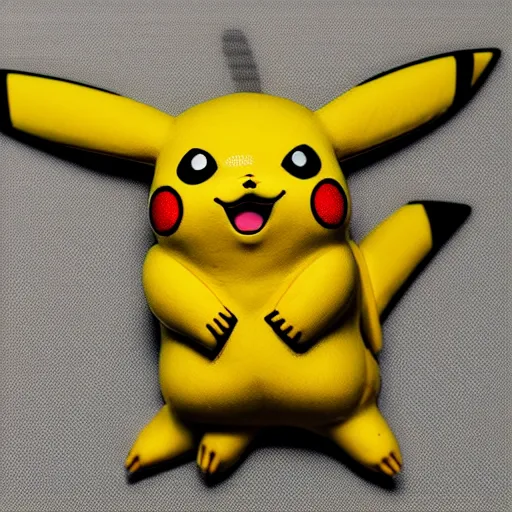 Prompt: photograph portrait of Pikachu, intricate detail, sigma 85mm f/1.4, 4k, depth of field, high resolution, 4k, 8k, hd