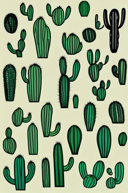 Prompt: minimalist boho style art of a cactus, illustration, vector art