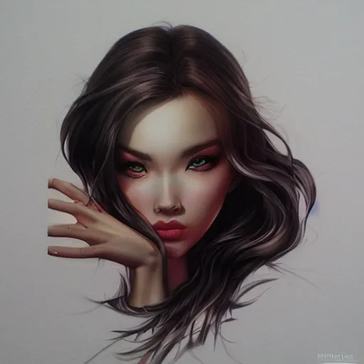 Prompt: masterpiece by Artgerm