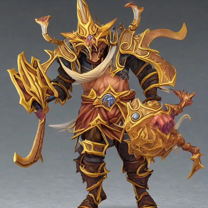 Image similar to nozdormu, an world of warcraft portrait of nozdormu, figurine, detailed