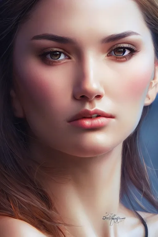 Image similar to photo of a gorgeous young woman in the style of stefan kostic, realistic, sharp focus, 8k high definition, insanely detailed, intricate, elegant, art by stanley lau and artgerm