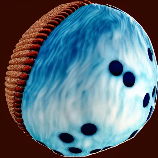 Prompt: ocean tidal wave composed of baseballs, realistic, 4k