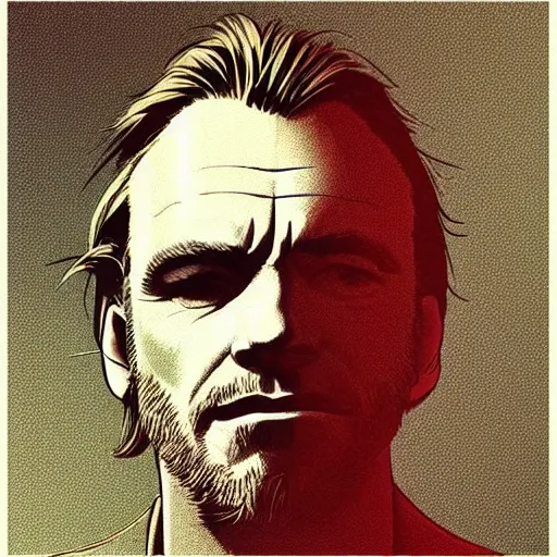 Image similar to “ ewan mcgregor retro minimalist portrait by jean giraud!, moebius starwatcher, sharp, smooth face, comic, 8 k ”