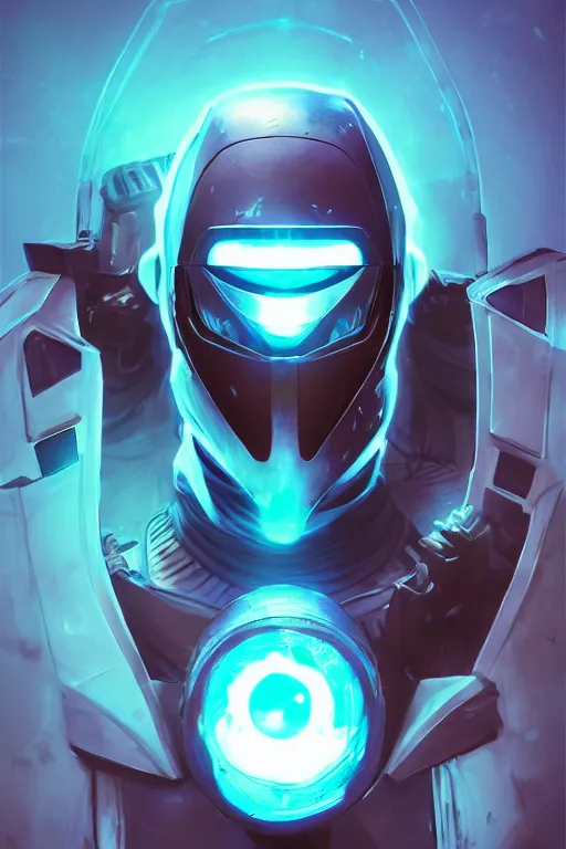 Image similar to epic mask helmet robot ninja portrait stylized as fornite style game design fanart by concept artist gervasio canda, behance hd by jesper ejsing, by rhads, makoto shinkai and lois van baarle, ilya kuvshinov, rossdraws global illumination radiating a glowing aura global illumination ray tracing hdr render in unreal engine 5