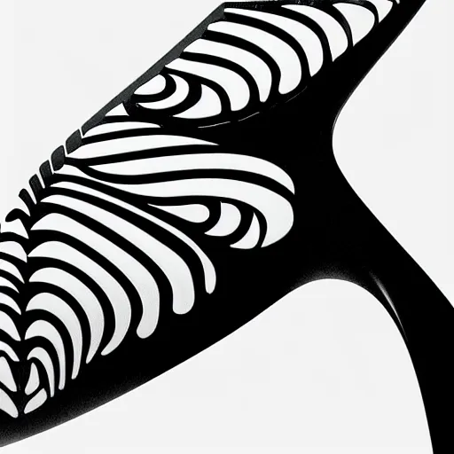 Image similar to stunning beautiful smooth curvilinear dragonfly wings pattern by Zaha Hadid