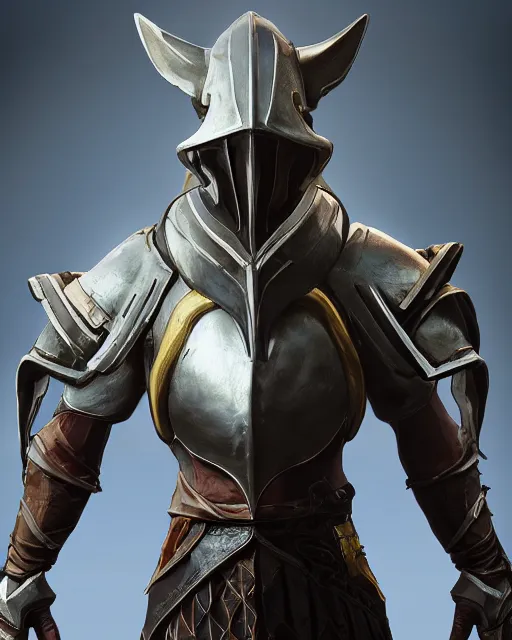 Image similar to medieval peasant, warframe armor, perfect, concept art, scifi, 4 k, ultra realistic, epic lighting, cinematic, high detail, masterpiece