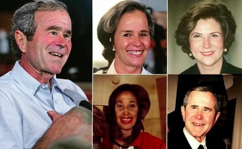Prompt: “ george bush as a woman ”