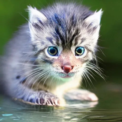 Image similar to water kitten