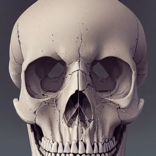 Image similar to portrait_of_a_melting_skull._intricate_abstract._intricate_artwork._by_Tooth_Wu_wlop_beeple_dan_mumford._octane_render_trending_on_artstat