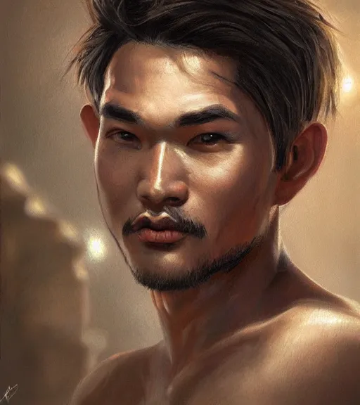 Image similar to fungsi man. realism art, high detailed, fine art, trending on artstation, smooth draw, perfect lighting, sharp focus.