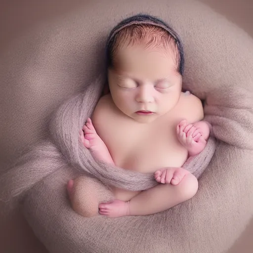 Prompt: beautiful photography of a old man as newborn, pastel colors, hyper realistic, 8 0 mm, studio lighting