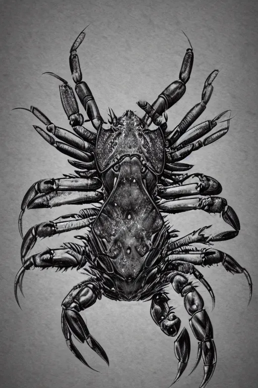 Crab Humanoid Heavily Armoured, Symmetrical, Highly 