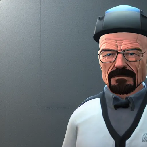 Prompt: walter white in supersmash bros Unreal Engine 5, UE5 Render, in-game screenshot