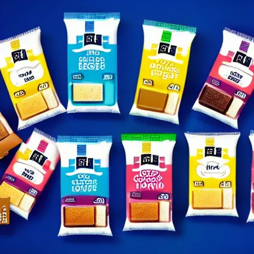 Prompt: Ritter Sport with egg flavour, product shot, packaging, photo