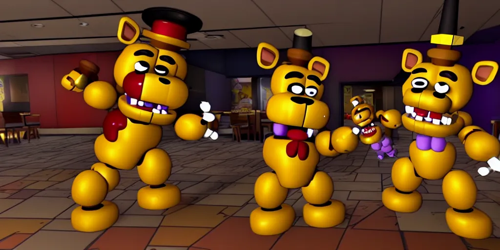 Image similar to 2 0 1 5 fnaf five nights at freddy's fast food restaurant, gameplay screenshot