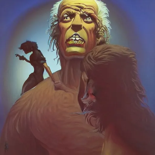 Image similar to A painting in the style of Michael Whelan